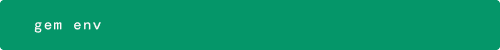 gem env